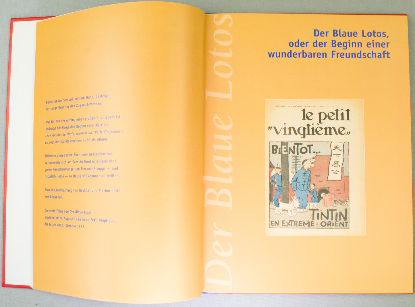 Tim Und Struppi Ein Blick Ins Atelier Herge - Hardback 2001 German 1st Edition Book