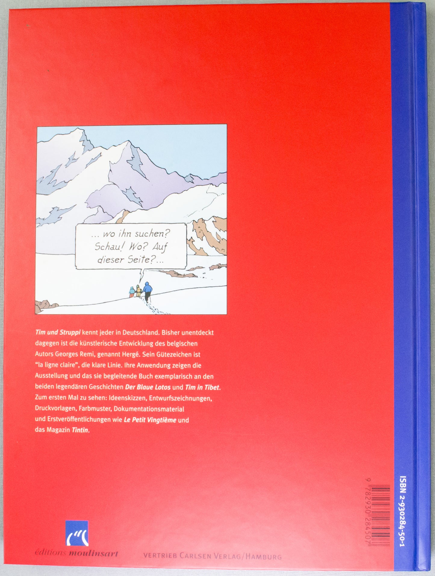 Tim Und Struppi Ein Blick Ins Atelier Herge - Hardback 2001 German 1st Edition Book