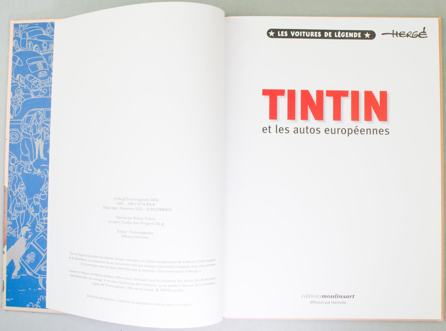 Tintin et Les Autos Europeennes- French HB 2022 Tintin/Imaginatio Edition Book
