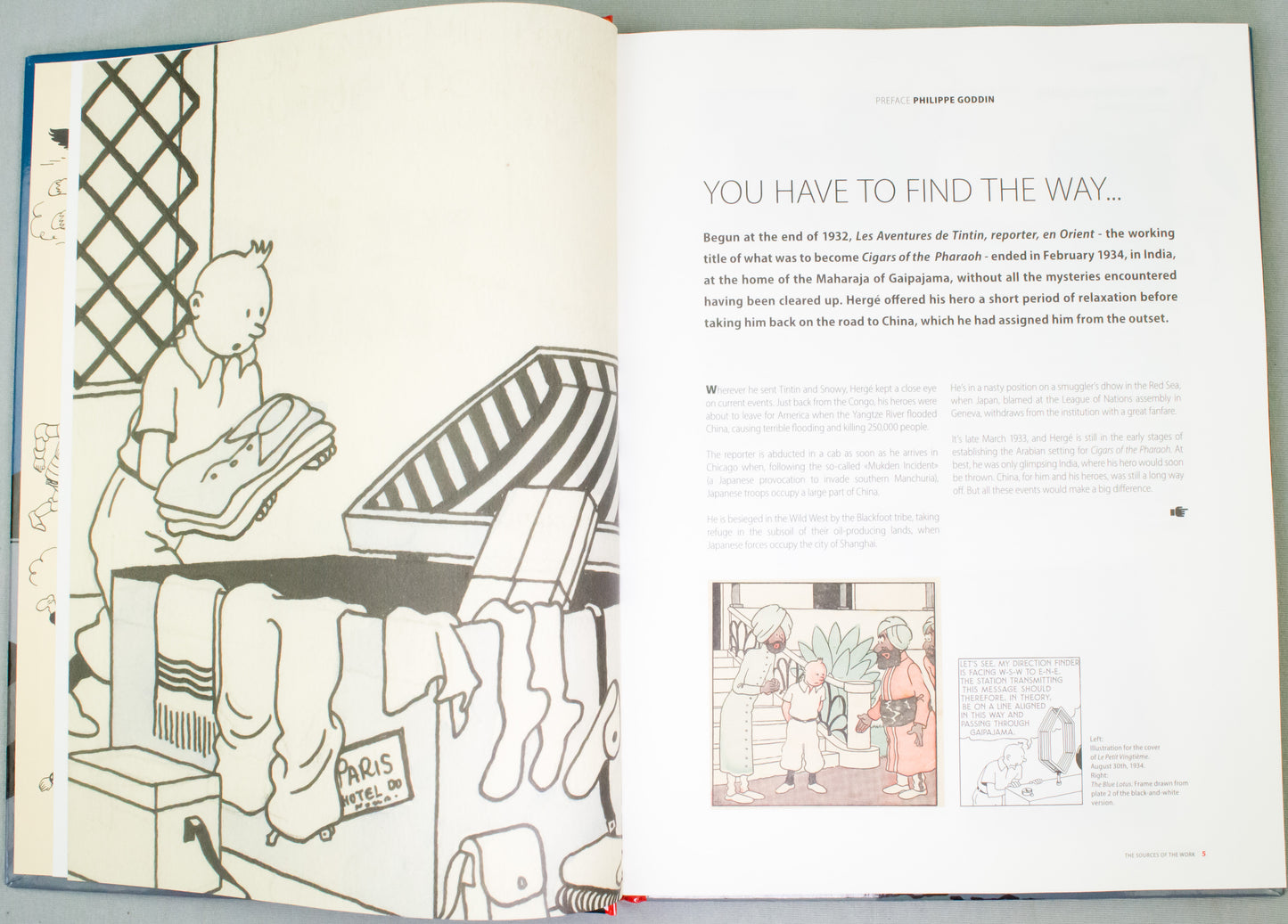 The Blue Lotus: Re-colourised Herge/Tintinimaginatio 2025 UK Edition Hardback Book