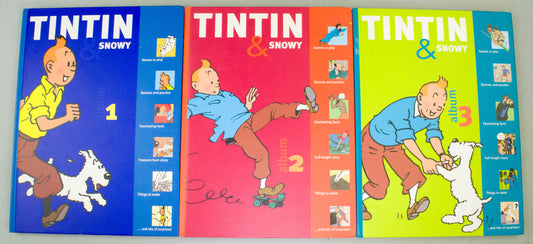 Tintin & Snowy Action Play Book Volumes 1-3  FULL SET (Hardback Egmont Editions)