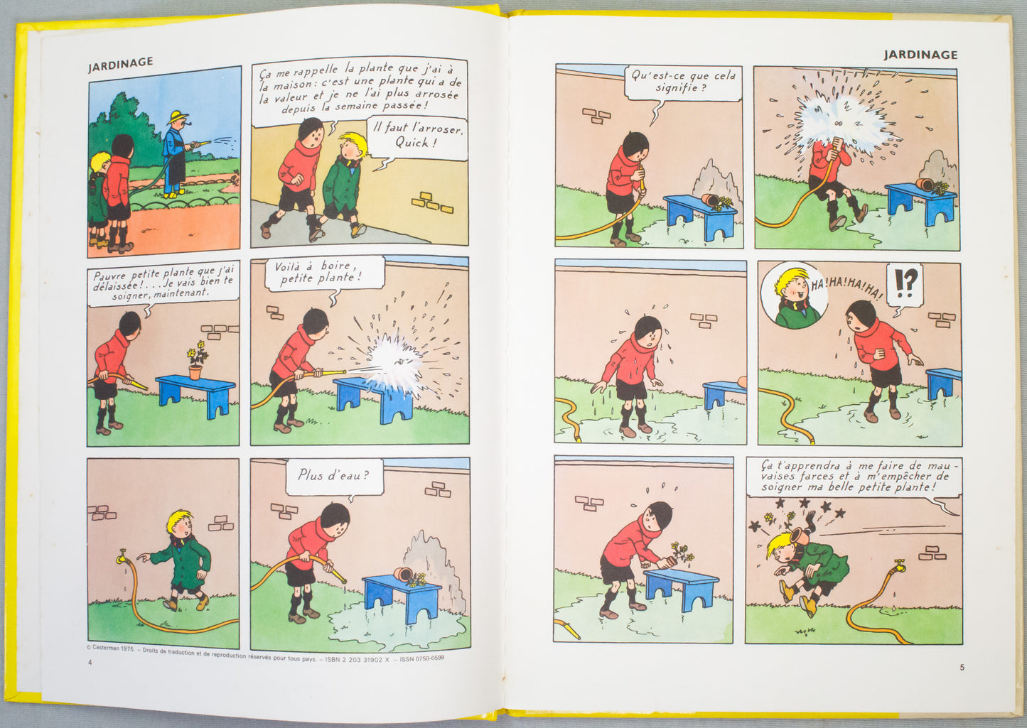 Les Exploits de Quick & Flupke Collection 2 by Herge - Casterman 1984 Edition Comic Book