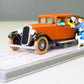 MOULINSART TINTIN CAR #2 Dr Wang's Red Limo: Blue Lotus Model car 1/43 Scale (Copy)