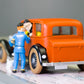 MOULINSART TINTIN CAR #2 Dr Wang's Red Limo: Blue Lotus Model car 1/43 Scale (Copy)
