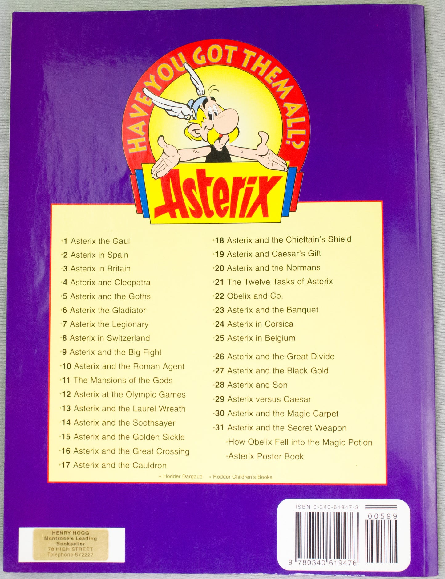 Asterix The Strong - Dargaud 1996 Paperback 1st Edition