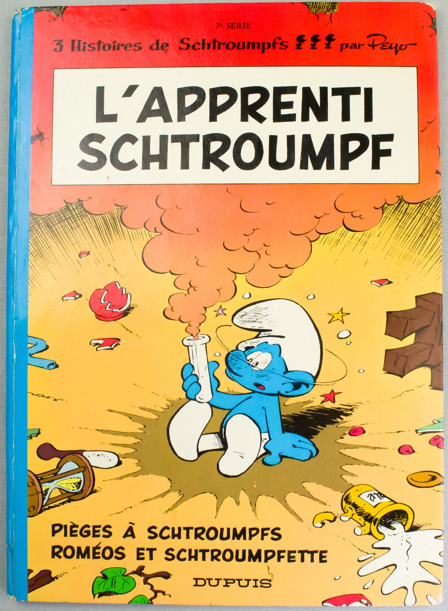 L'apprenti Schtroumf (Smurfs Apprentice) Dupis 1971 French HB 1st Edition