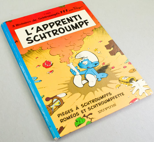 L'apprenti Schtroumf (Smurfs Apprentice) Dupis 1971 French HB 1st Edition