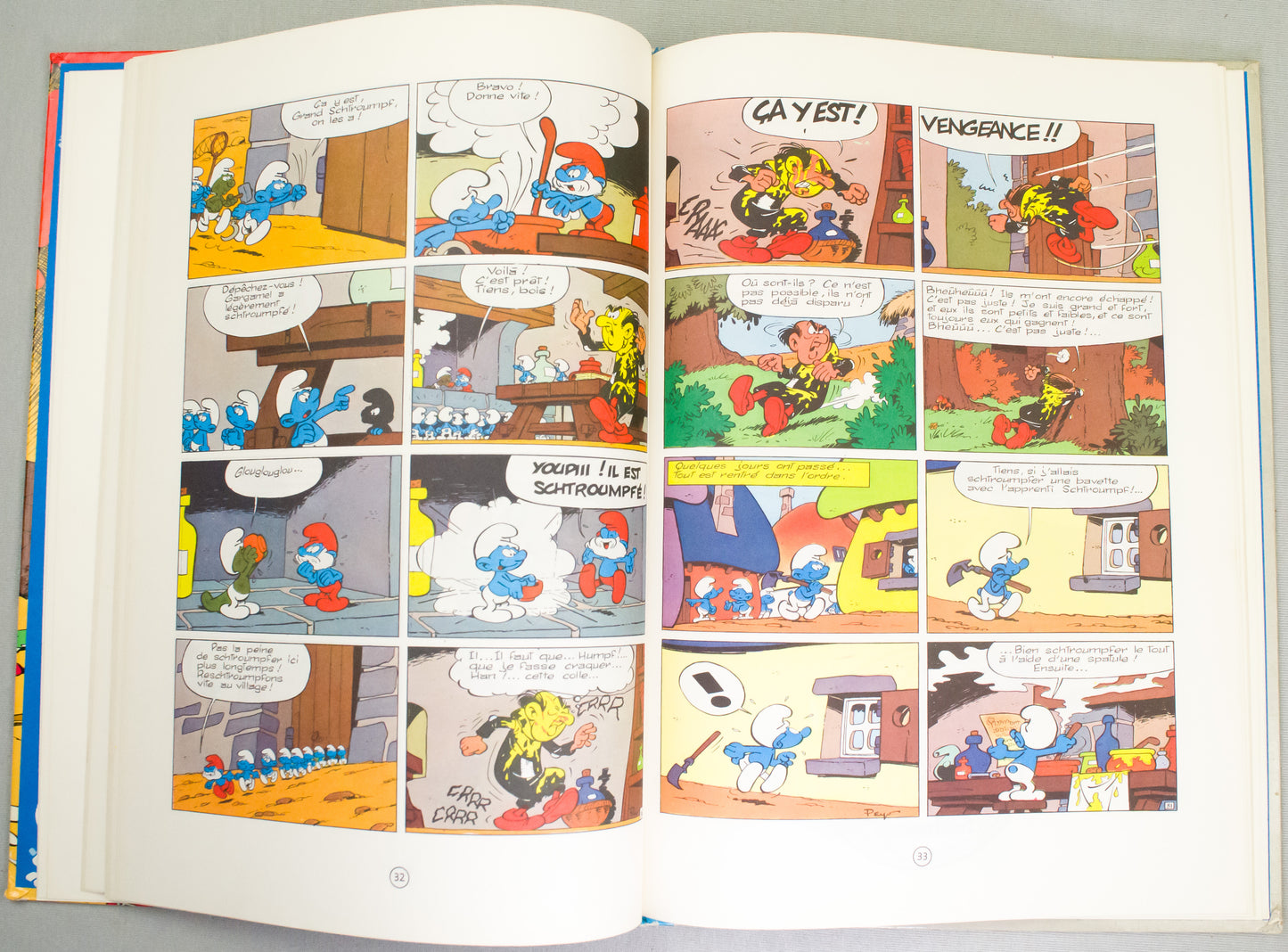 L'apprenti Schtroumf (Smurfs Apprentice) Dupis 1971 French HB 1st Edition