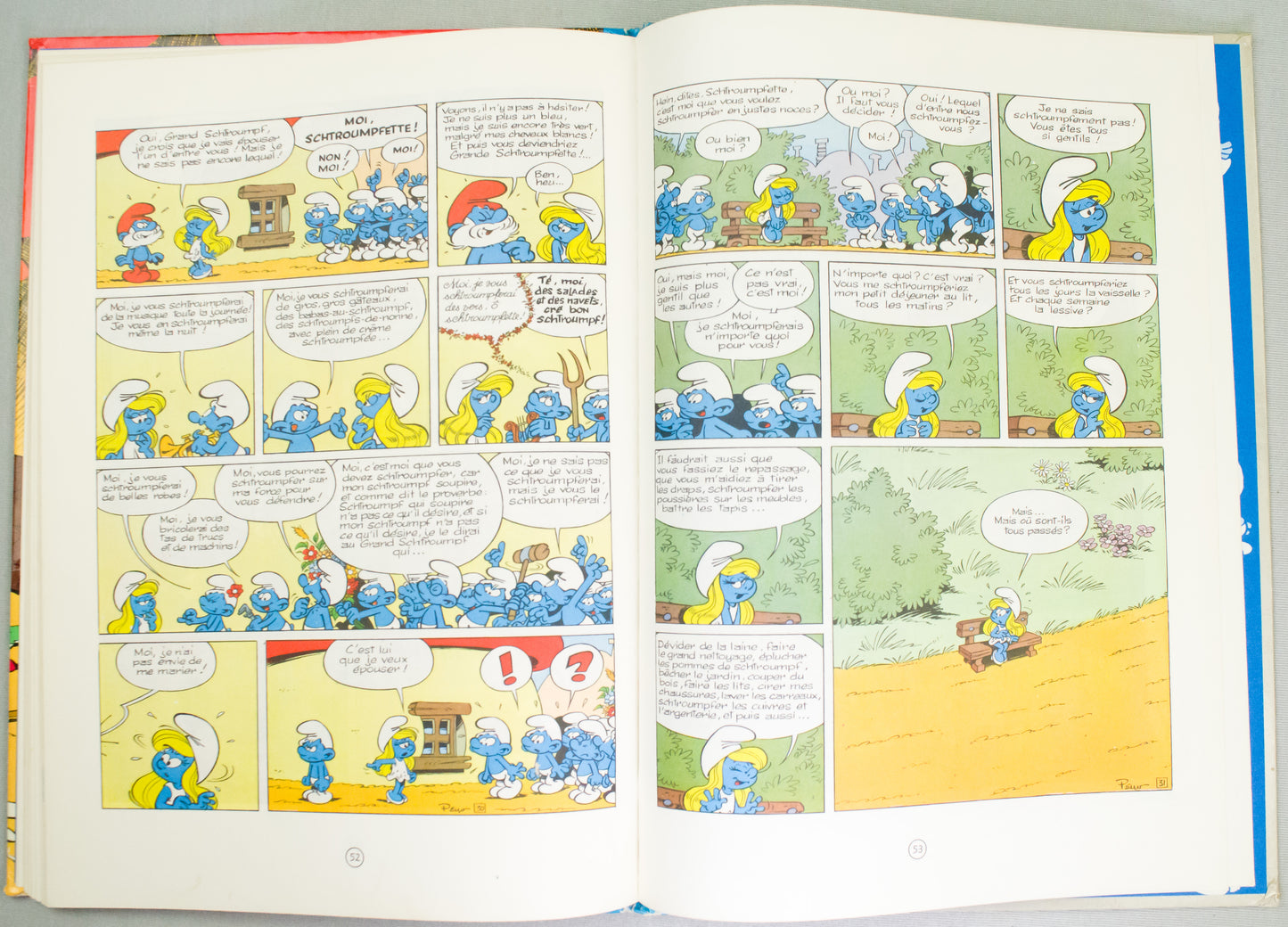 L'apprenti Schtroumf (Smurfs Apprentice) Dupis 1971 French HB 1st Edition