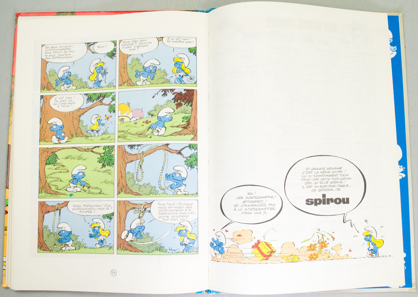L'apprenti Schtroumf (Smurfs Apprentice) Dupis 1971 French HB 1st Edition
