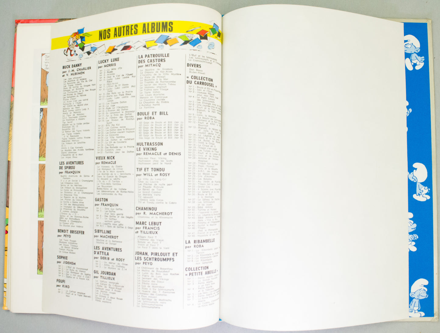 L'apprenti Schtroumf (Smurfs Apprentice) Dupis 1971 French HB 1st Edition