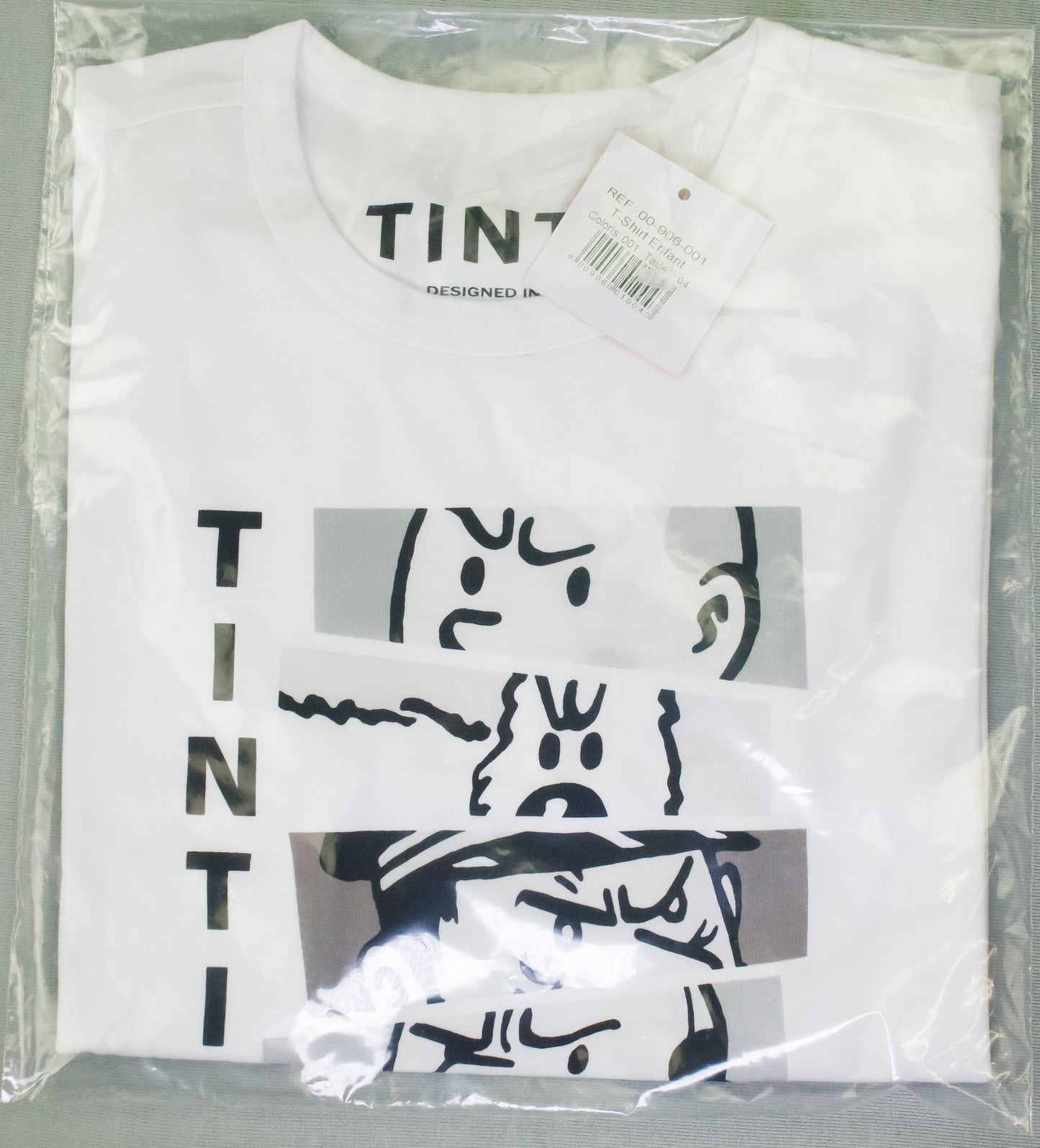 Moulinsart "Tintin & Co Monochrome" Kids T-Shirt:  Cotton T Shirt 2-12 Years