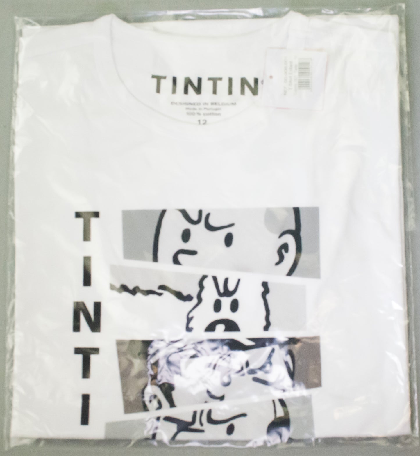 Moulinsart "Tintin & Co Monochrome" Kids T-Shirt:  Cotton T Shirt 2-12 Years