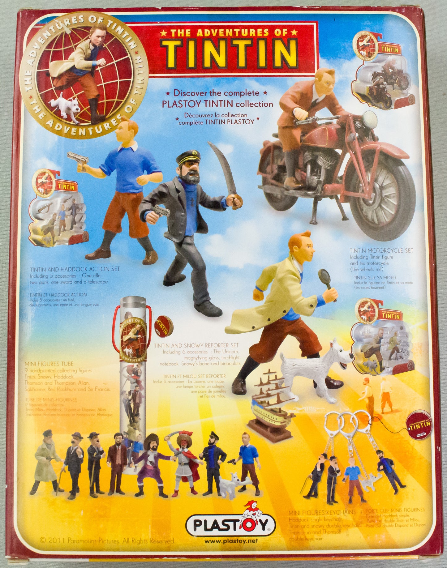 The Adventures of Tintin 2011 Collector Set - x10 Hand-painted Plastoy Figurines