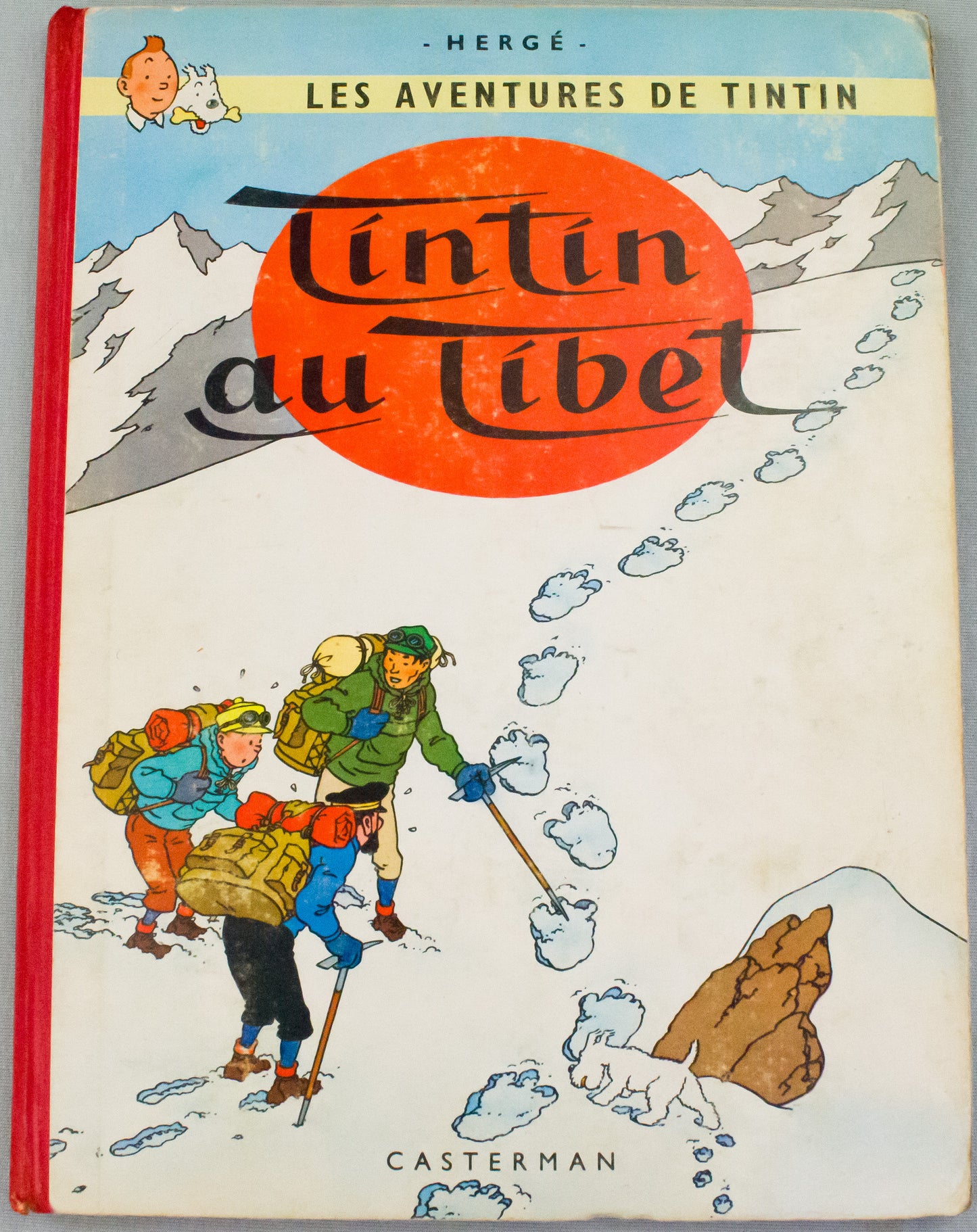 Tintin au Tibet: Casterman 1960 1st Edition HB Dedication & signed by Herge EO