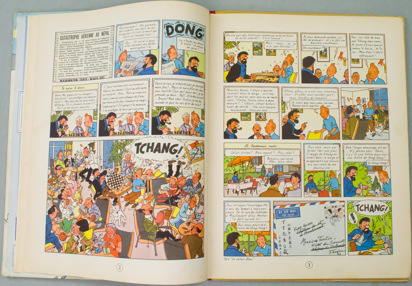 Tintin au Tibet: Casterman 1960 1st Edition HB Dedication & signed by Herge EO