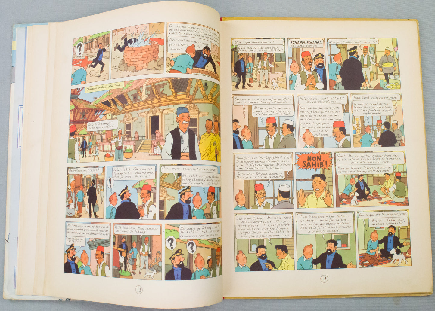 Tintin au Tibet: Casterman 1960 1st Edition HB Dedication & signed by Herge EO