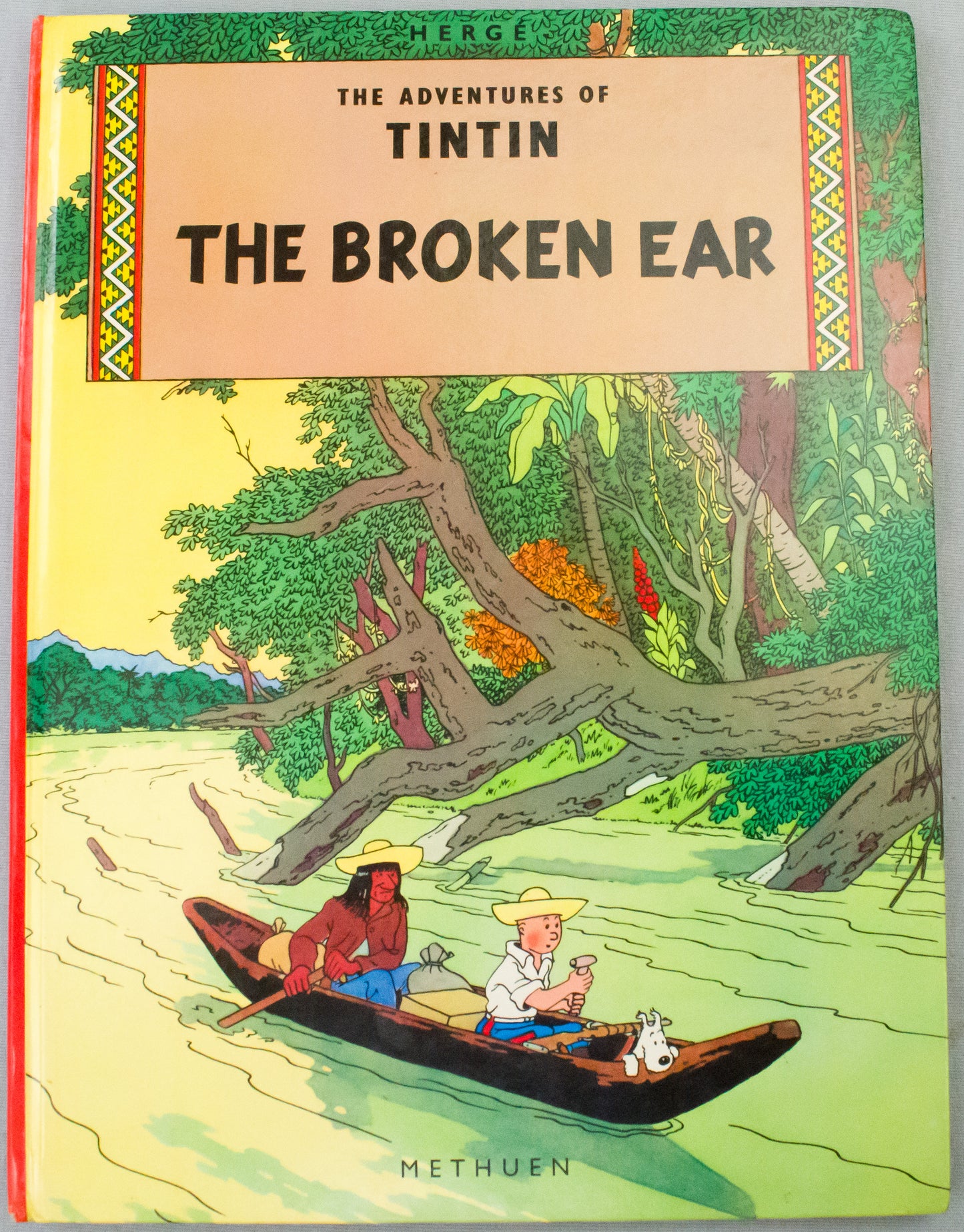 The Broken Ear: Methuen 1975 UK Hardback 1st Edition Rare Tintin Book Herge