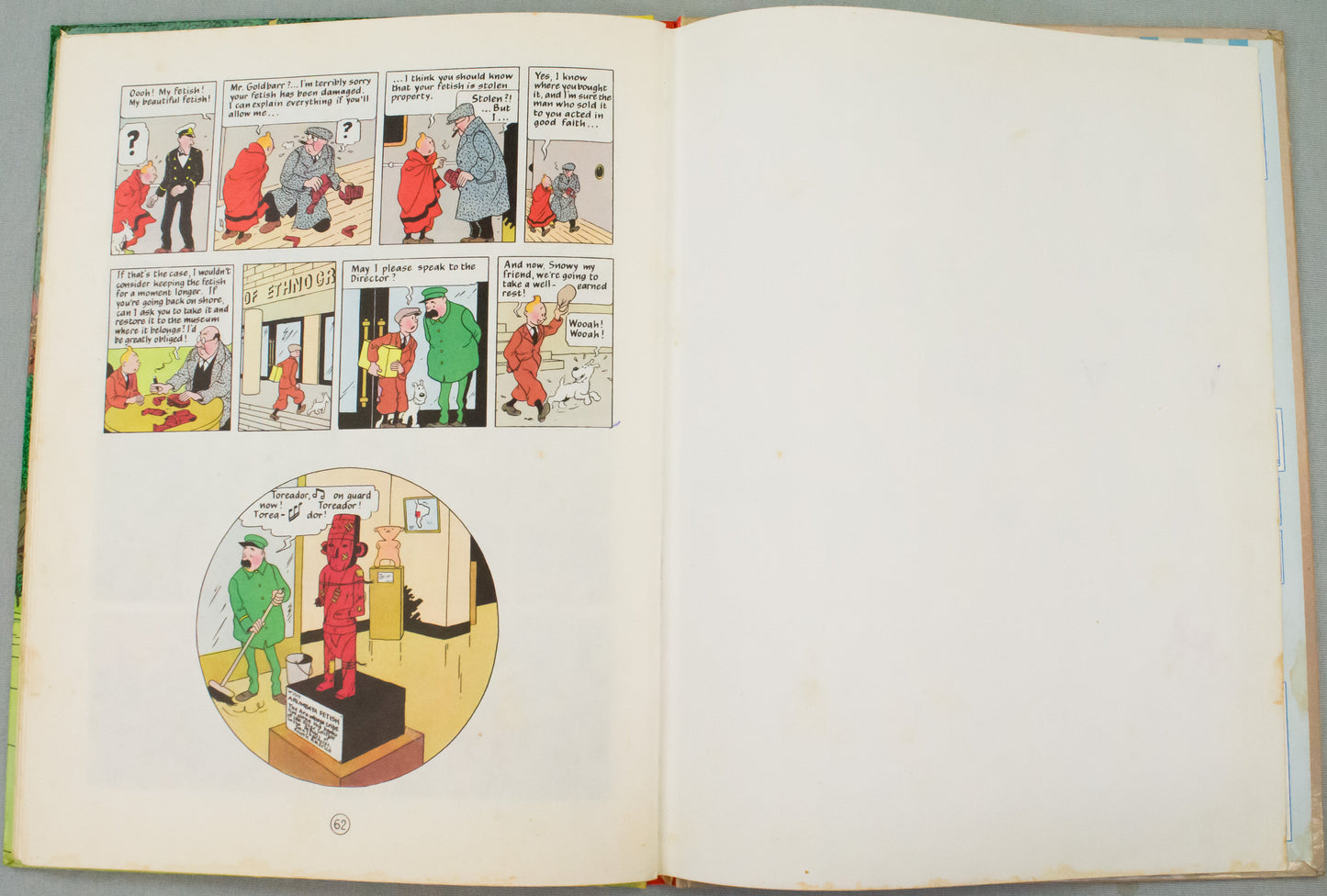The Broken Ear: Methuen 1975 UK Hardback 1st Edition Rare Tintin Book Herge