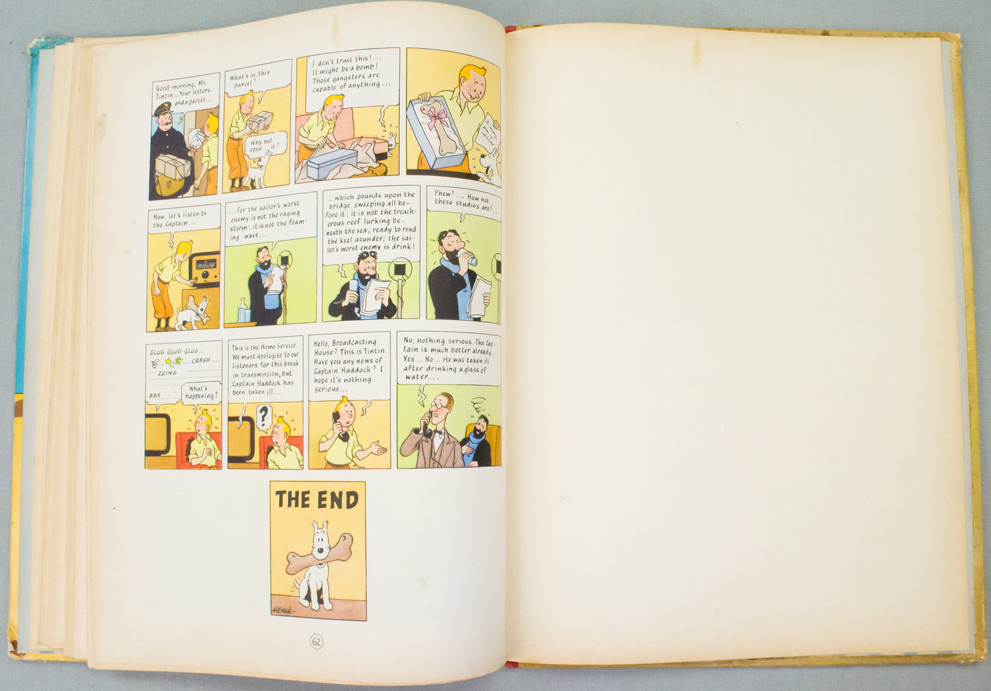 Crab with the Golden Claws - Methuen 1958 1st Edition UK Hardback Rare Tintin book Herge EO