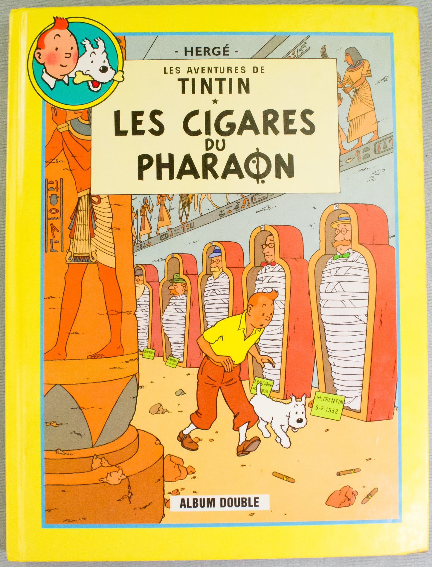 Les Cigars du Pharaon & Le Lotus Bleu Double Album Casterman French Edition HB Book by Herge