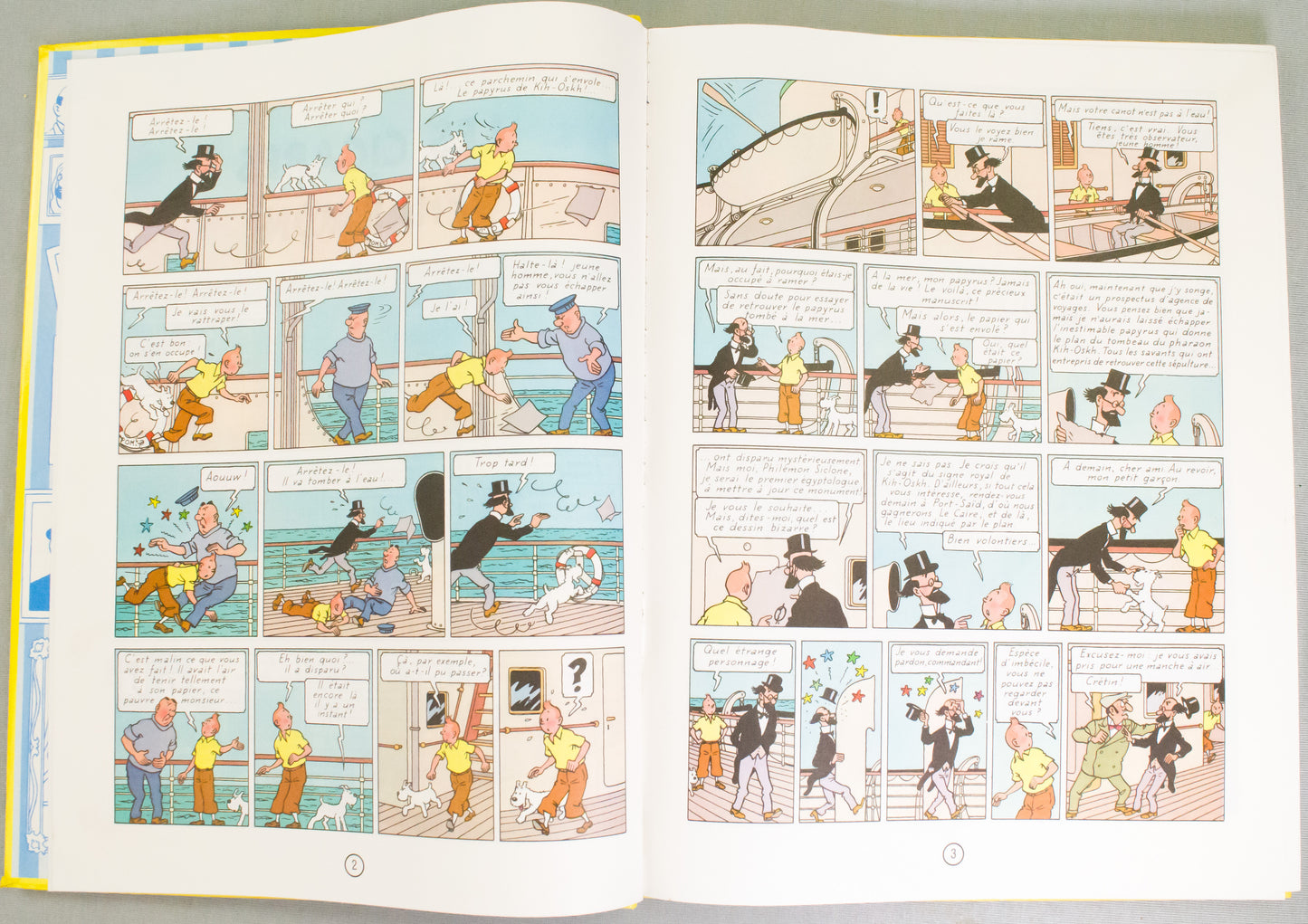 Les Cigars du Pharaon & Le Lotus Bleu Double Album Casterman French Edition HB Book by Herge