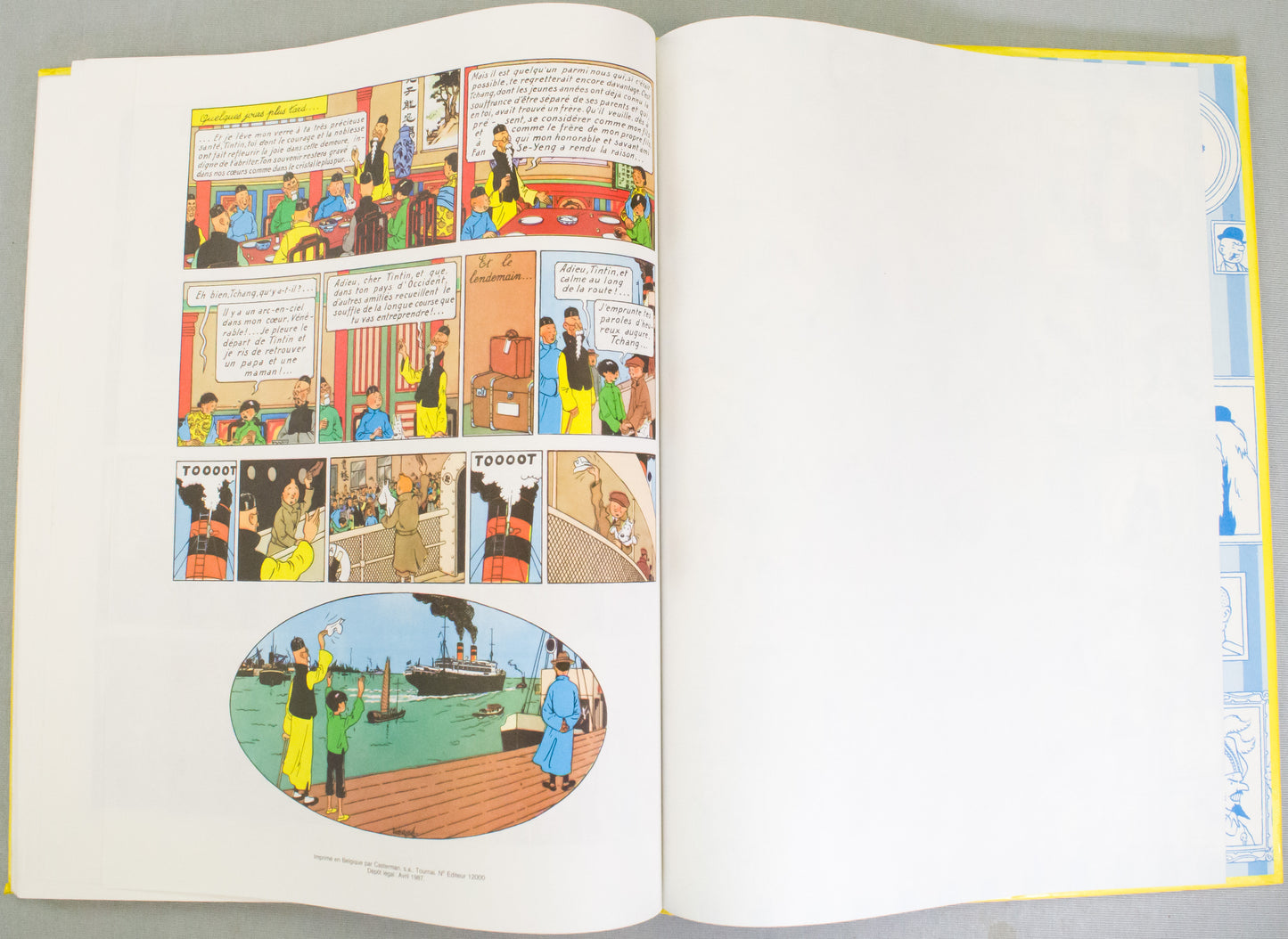 Les Cigars du Pharaon & Le Lotus Bleu Double Album Casterman French Edition HB Book by Herge