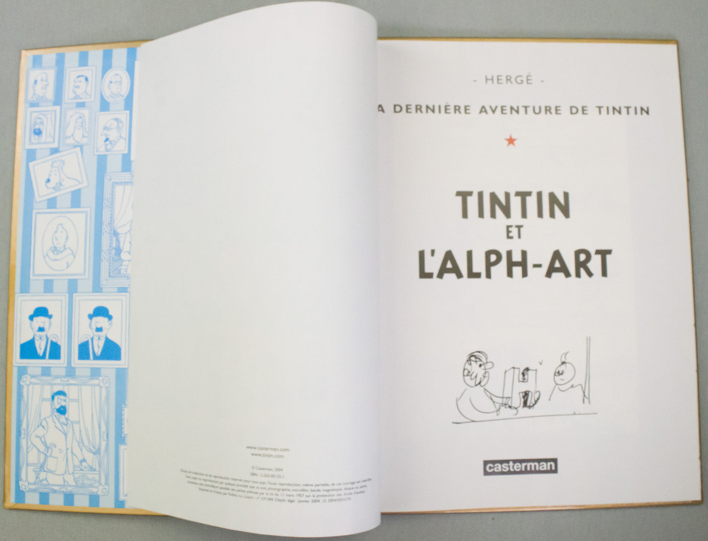 Tintin et L'alph-Art Herge Book - 2004 Casterman Hardback French 1st Edition