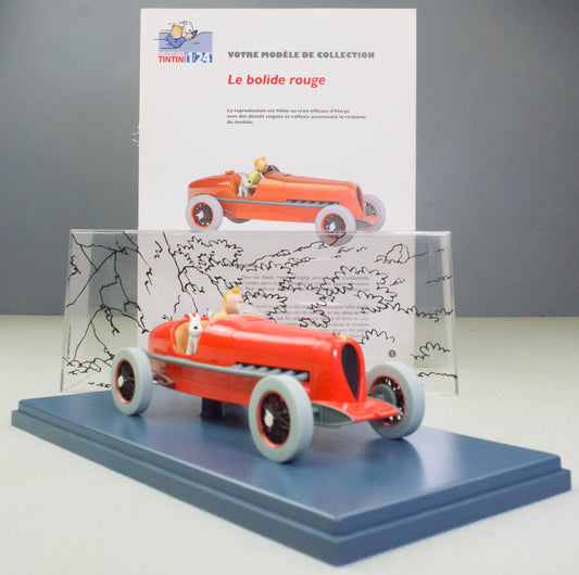 Hachette Tintin 1/24 Car #01 Le Bolide Rouge - Cigars of the Pharaoh Herge Vouiture Figure