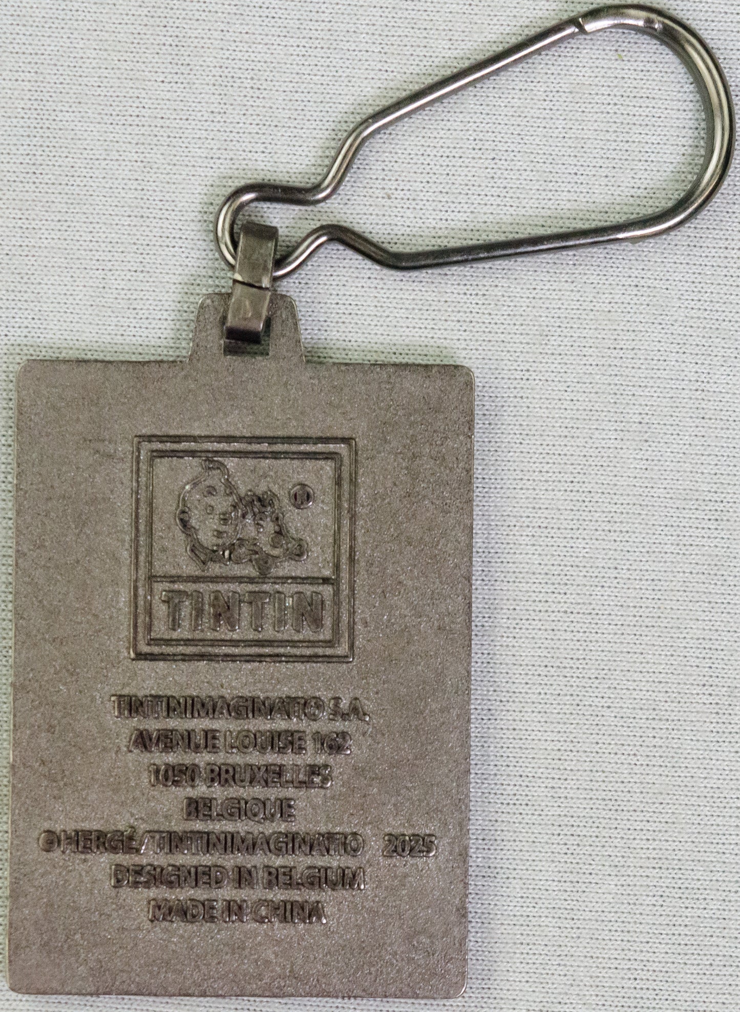 Moulinsart Tintin Title Cover Keyring 42551 - Tintin & the Picaros Metal