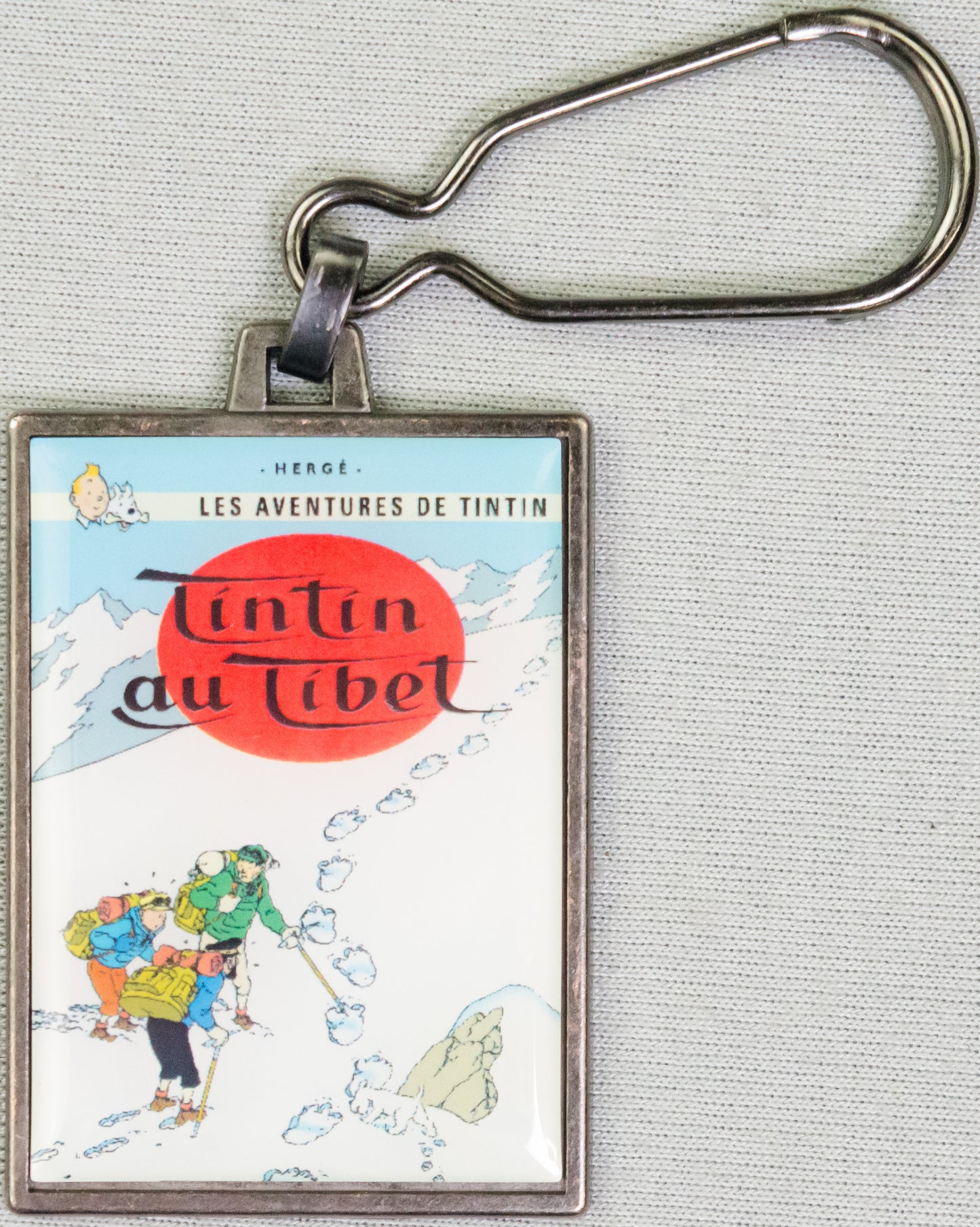 Moulinsart Tintin Title Cover Keyring 42548 - Tintin in Tibet Metal
