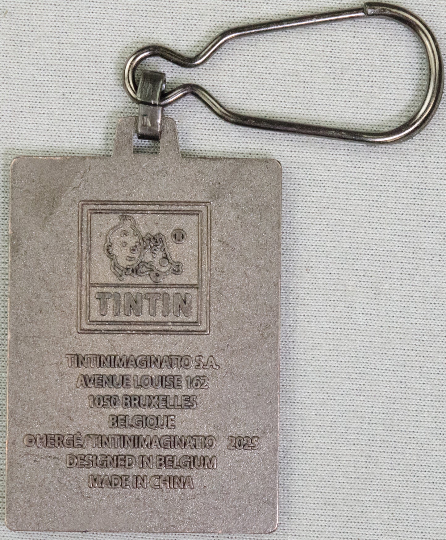 Moulinsart Tintin Title Cover Keyring 42548 - Tintin in Tibet Metal