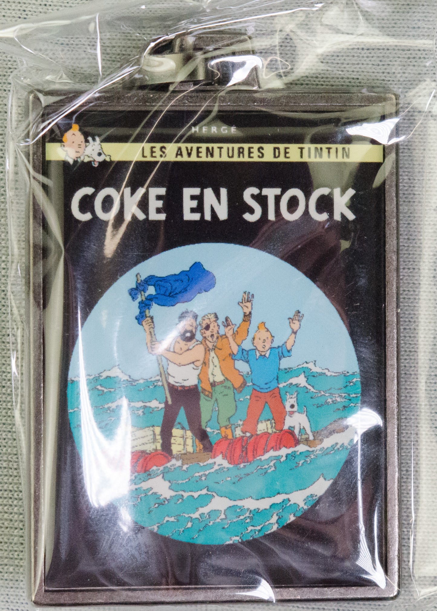 Moulinsart Tintin Title Cover Keyring 42547 - The Red Sea Sharks Metal