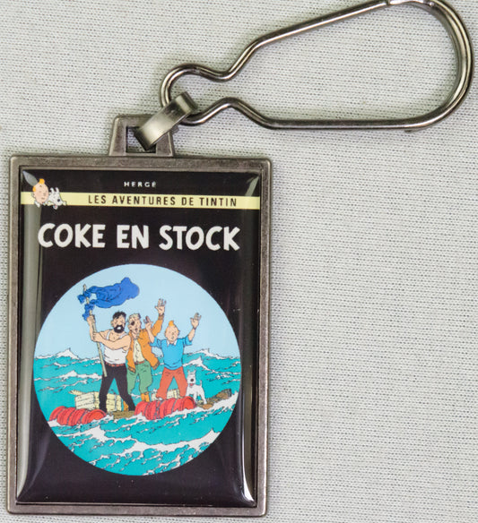 Moulinsart Tintin Title Cover Keyring 42547 - The Red Sea Sharks Metal