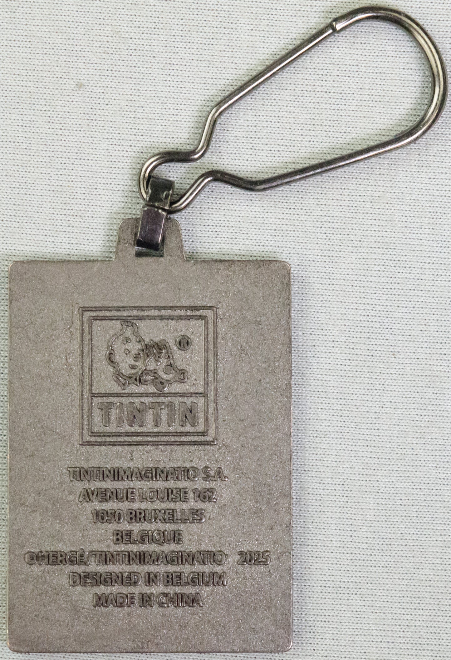 Moulinsart Tintin Title Cover Keyring 42542 - Explorers on the Moon Metal