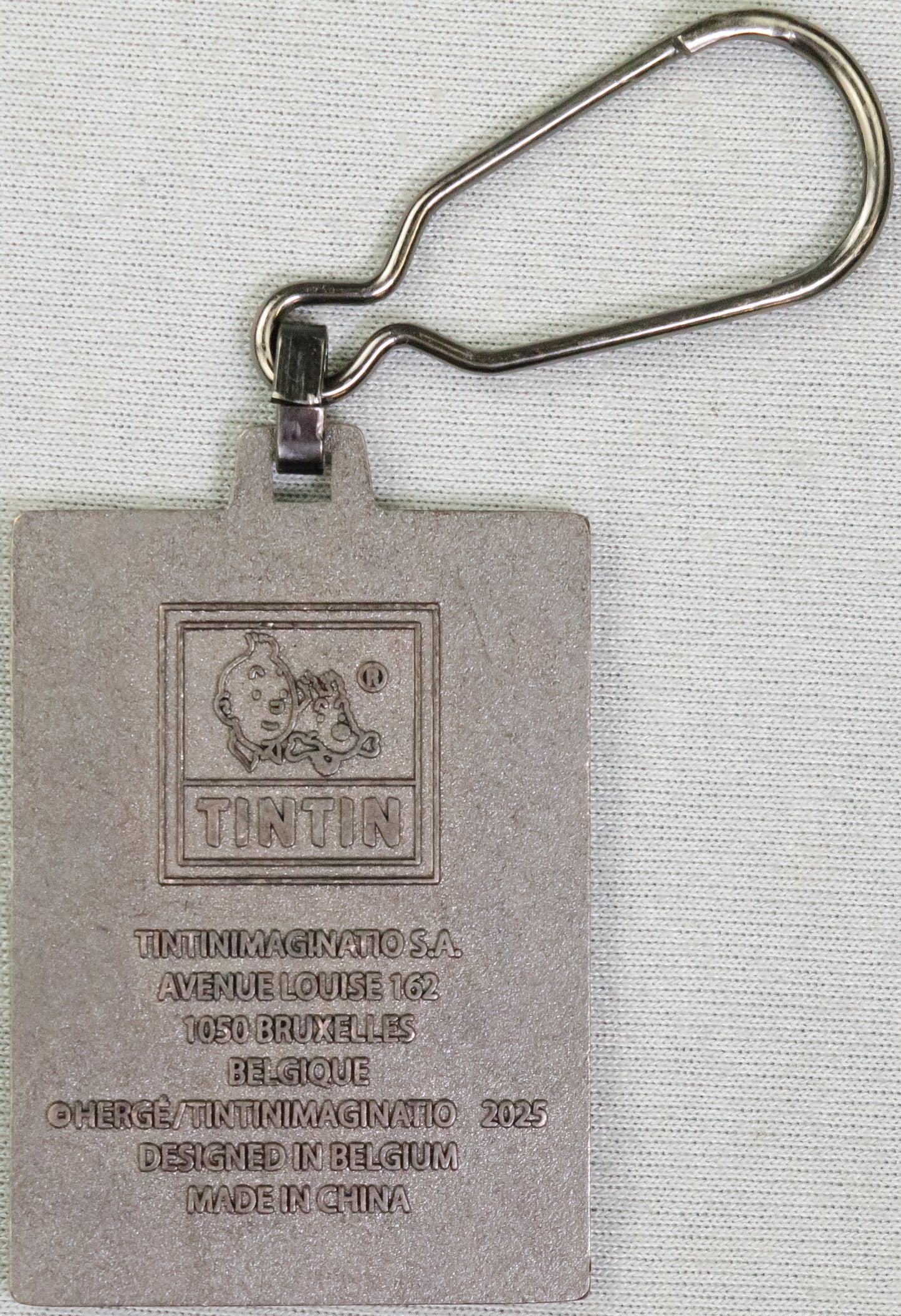 Moulinsart Tintin Title Cover Keyring 42543 - The Calculus Affair Metal