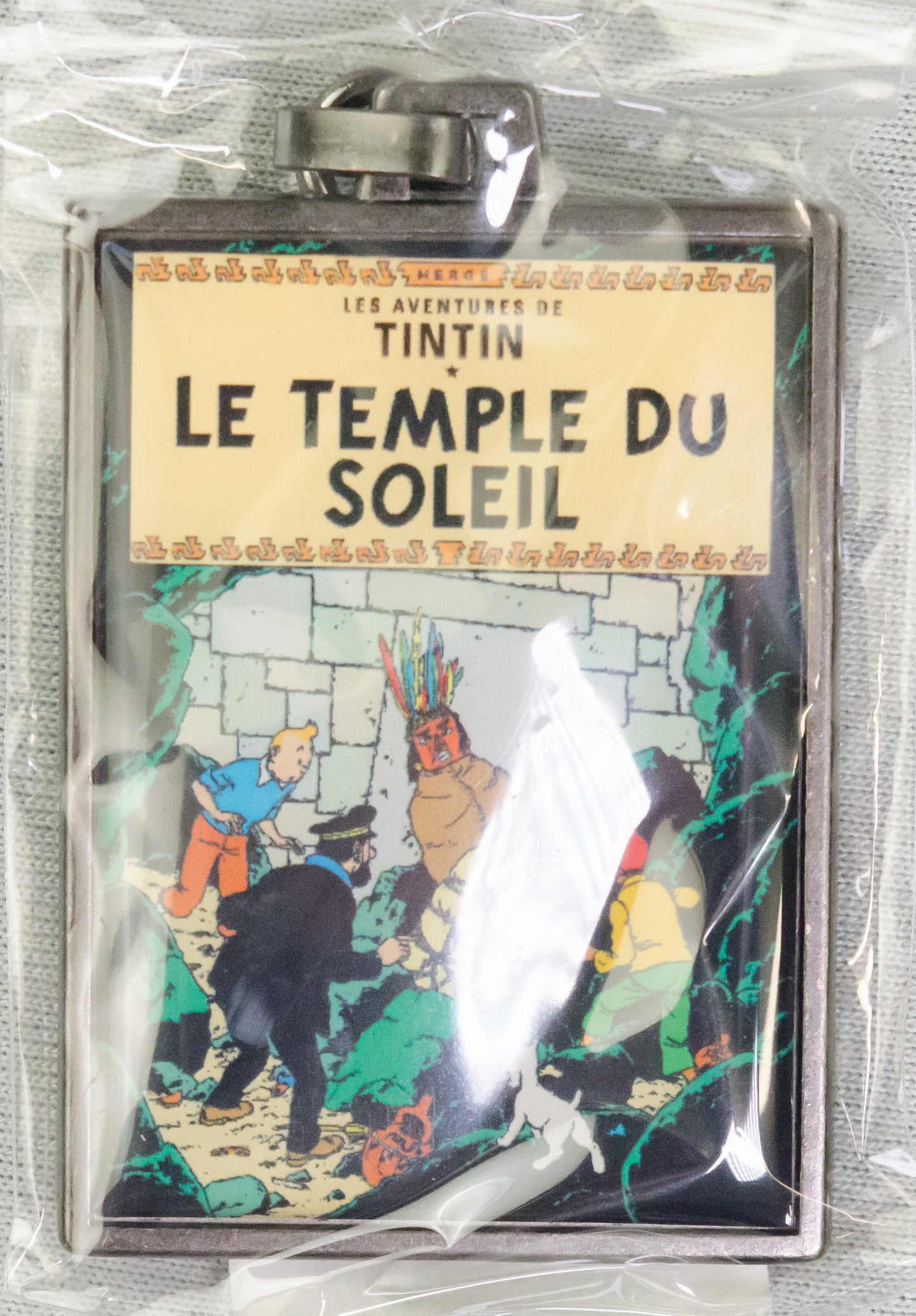 Moulinsart Tintin Title Cover Keyring 42539 - Prisoners of the Sun Metal