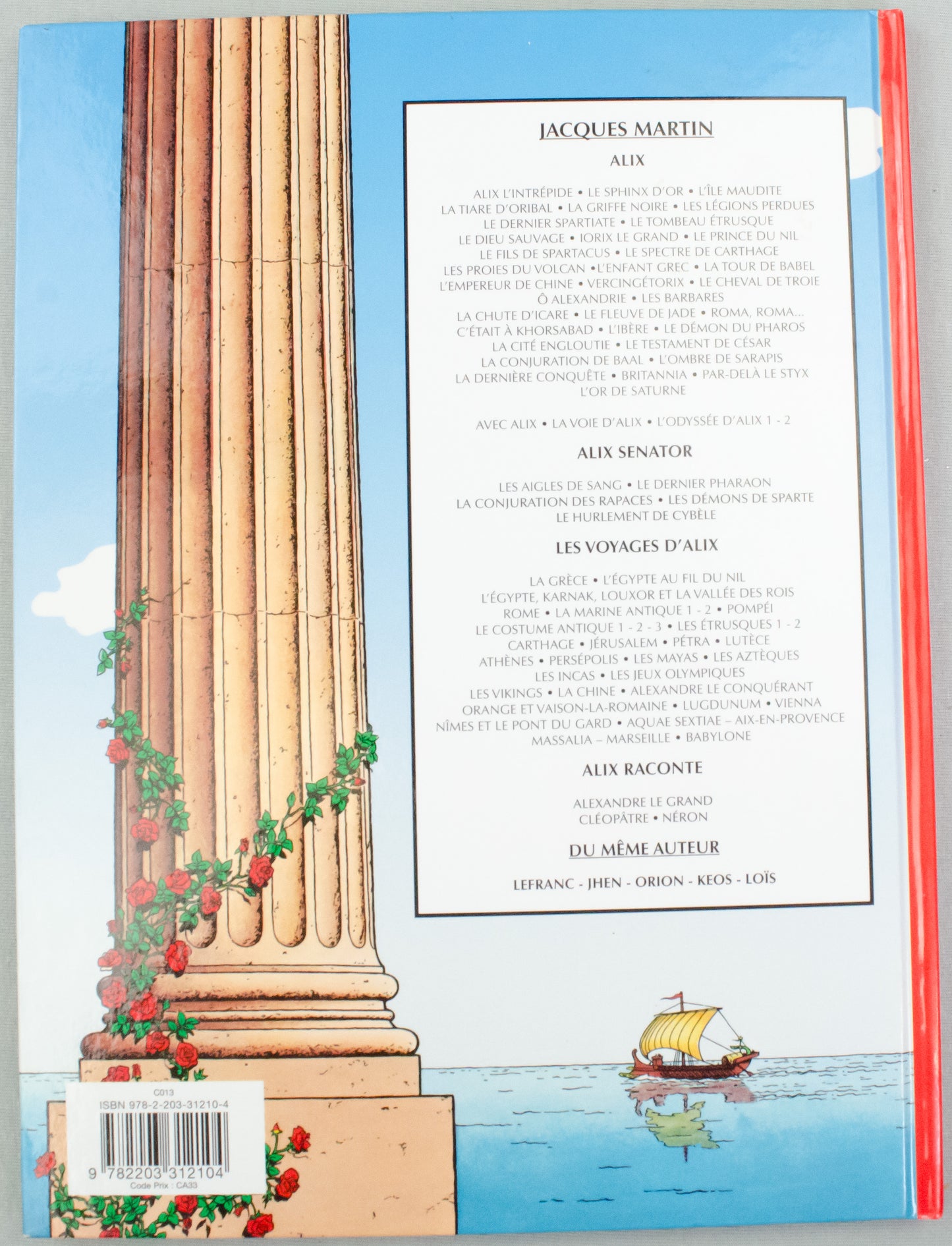 Alix L'interpeide Comic Book by Jacques Martin - 2017 Casterman Hardback French Edition