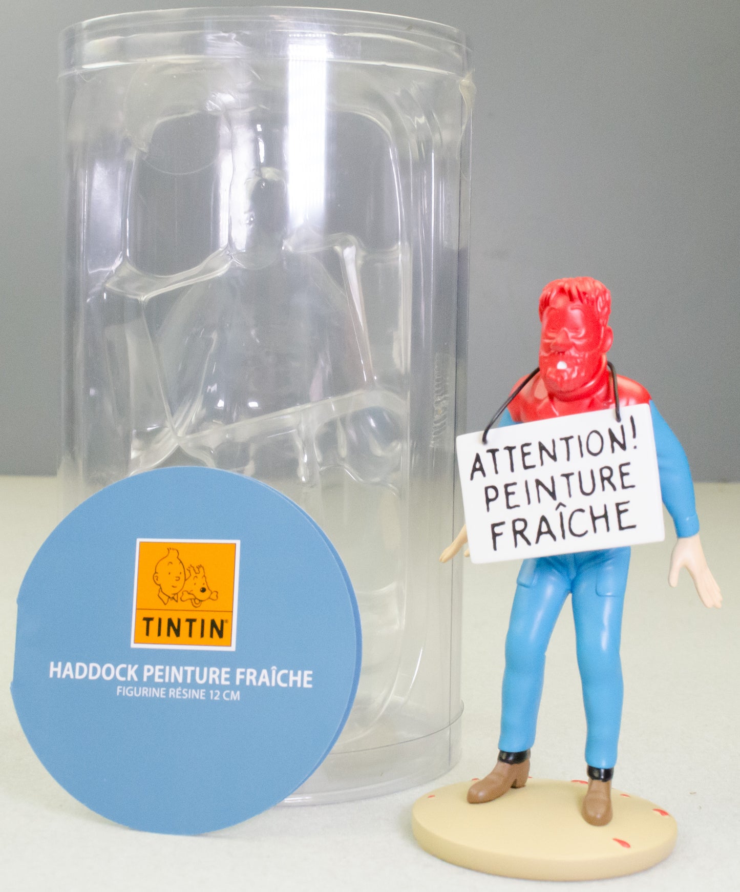Tintin Figurine Moulinsart 42256 Haddock Fresh Paint - Destination Moon 12cm Resin Figure