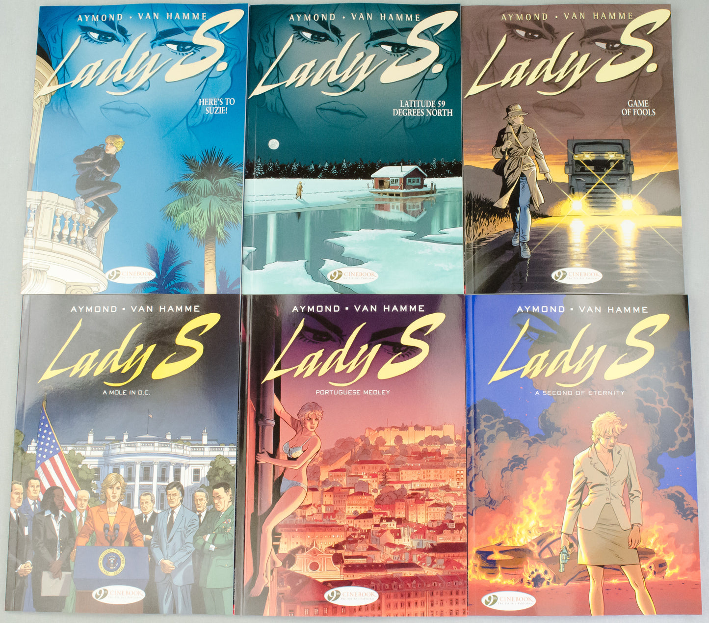 Lady S. Volume 1-6 Jean Van Hamme UK Cinebook Paperback Edition Comic Books FULL SET