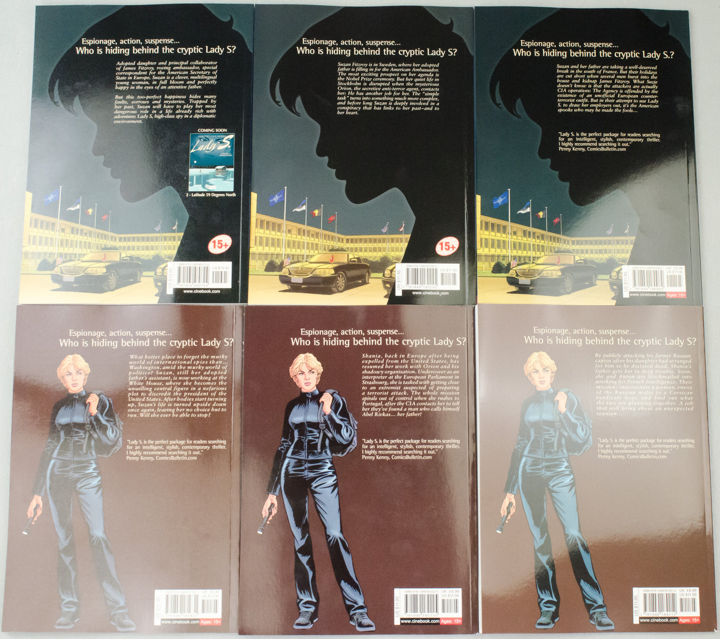 Lady S. Volume 1-6 Jean Van Hamme UK Cinebook Paperback Edition Comic Books FULL SET