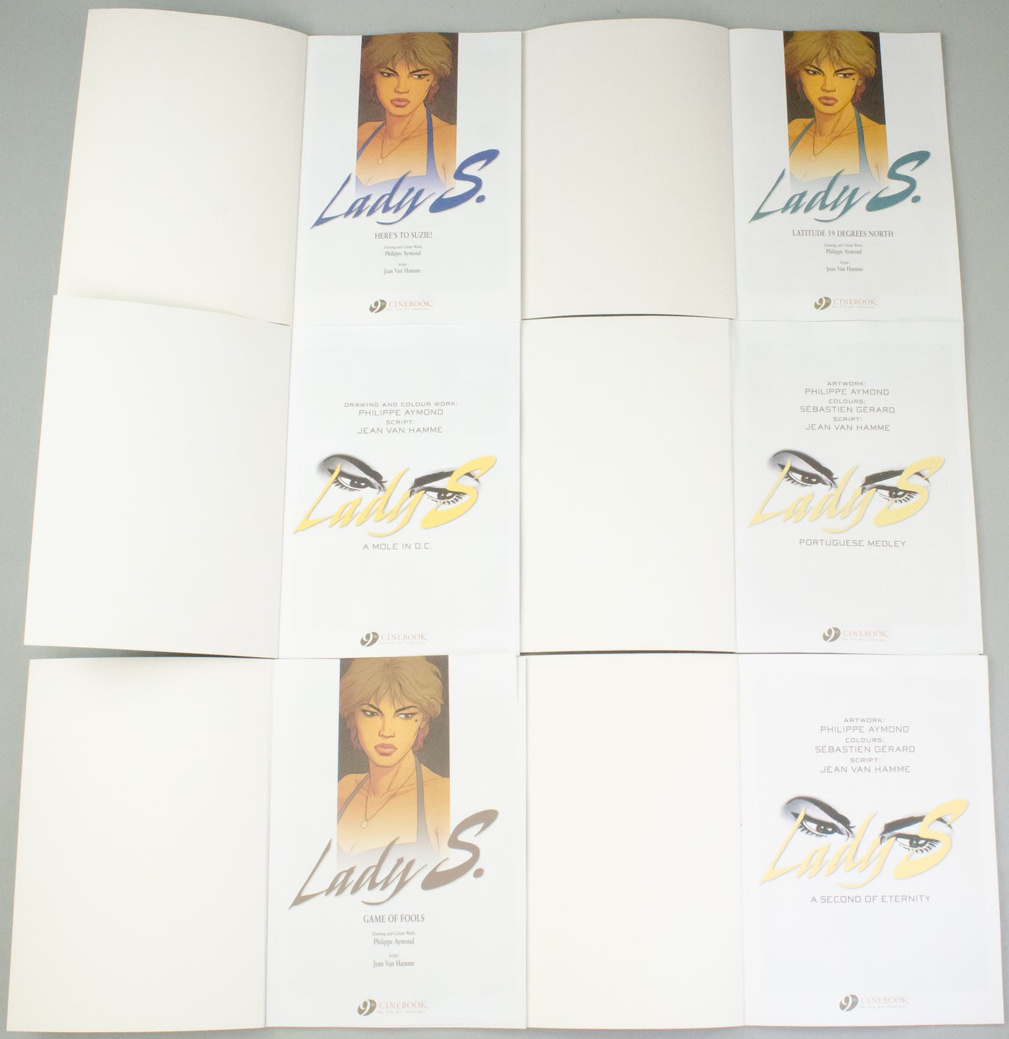 Lady S. Volume 1-6 Jean Van Hamme UK Cinebook Paperback Edition Comic Books FULL SET