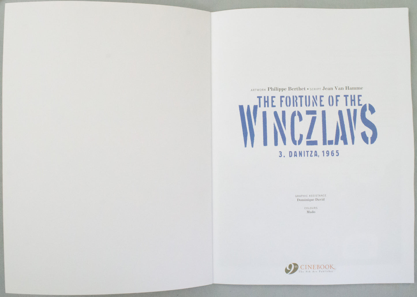 Fortune of the Winczlavs Volume 3 - Danitza, 1965 Cinebook UK Paperback Edition Comic Book