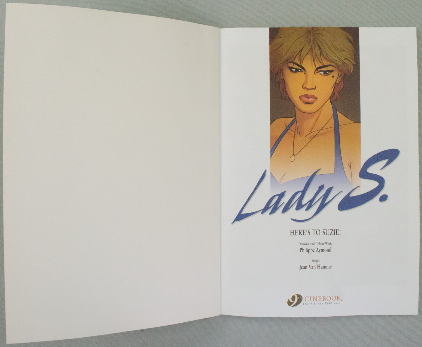 Lady S. Volume 1 - Here's to Suzie! Jean Van Hamme UK Cinebook Paperback Edition Comic Books