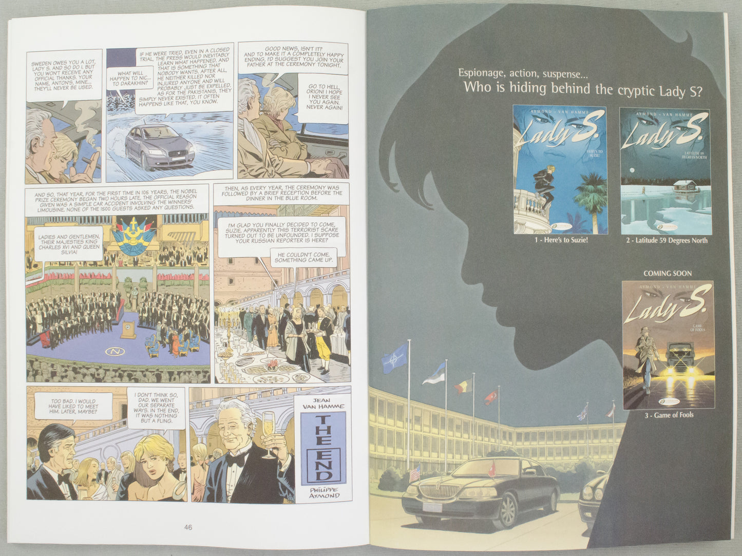 Lady S. Volume 2 - Latitude 59 Degrees North Jean Van Hamme UK Cinebook Paperback Edition Comic Book