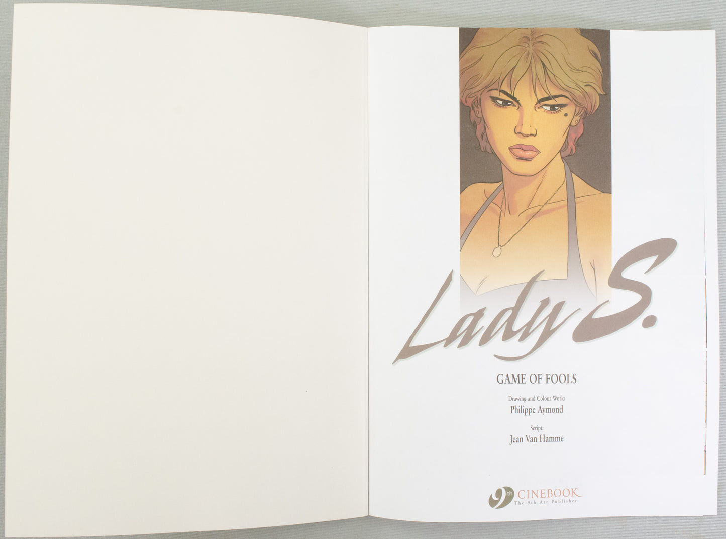 Lady S. Volume 3 - Game of Fools Jean Van Hamme UK Cinebook Paperback Edition Comic Book