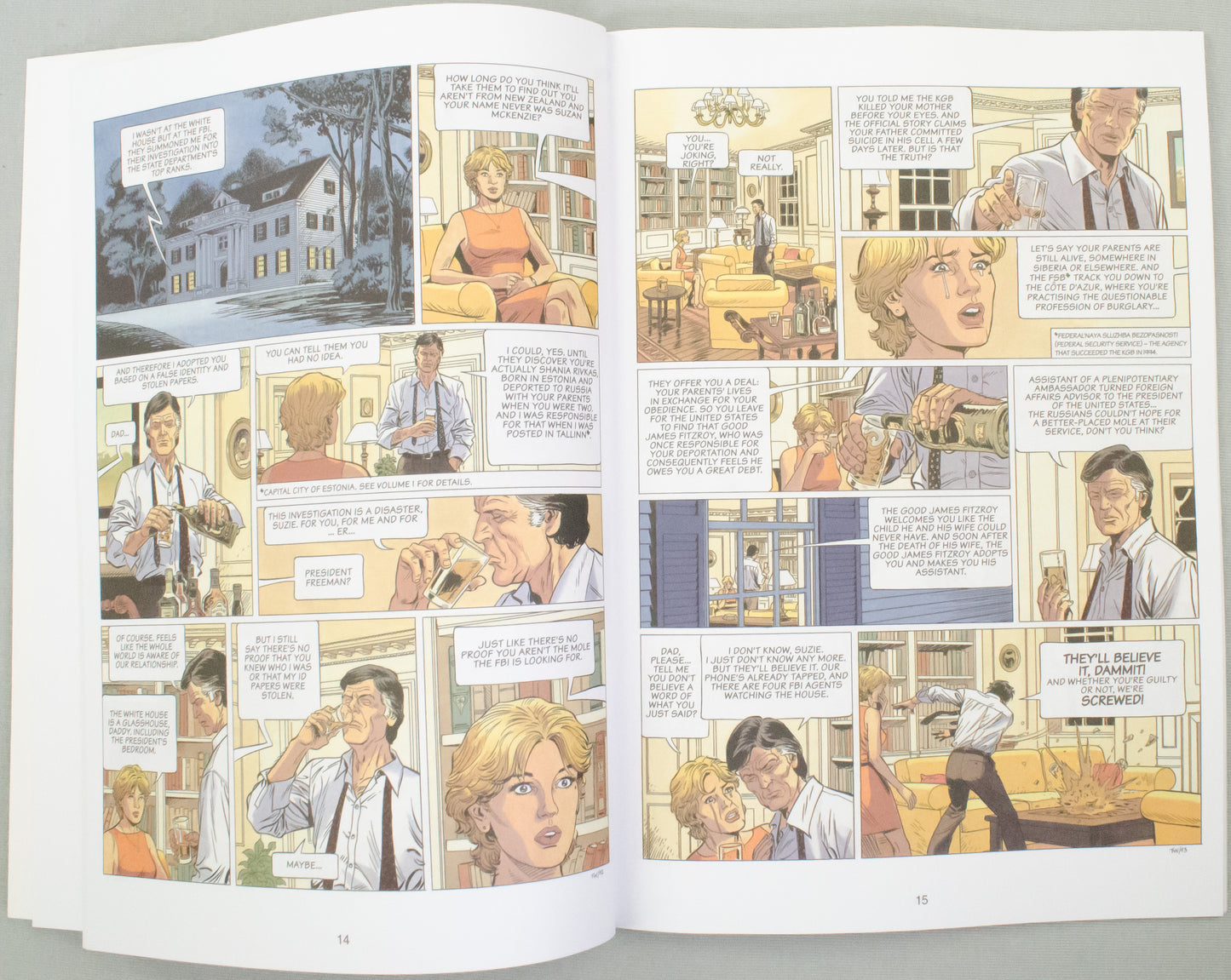 Lady S. Volume 4 - A Mole in D.C Jean Van Hamme UK Cinebook Paperback Edition Comic Book