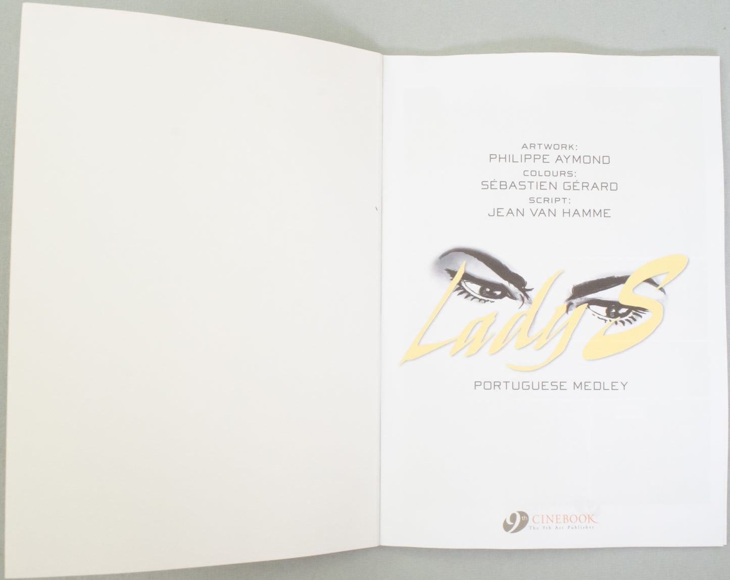 Lady S. Volume 5 - Portuguese Medley Jean Van Hamme UK Cinebook Paperback Edition Comic Book