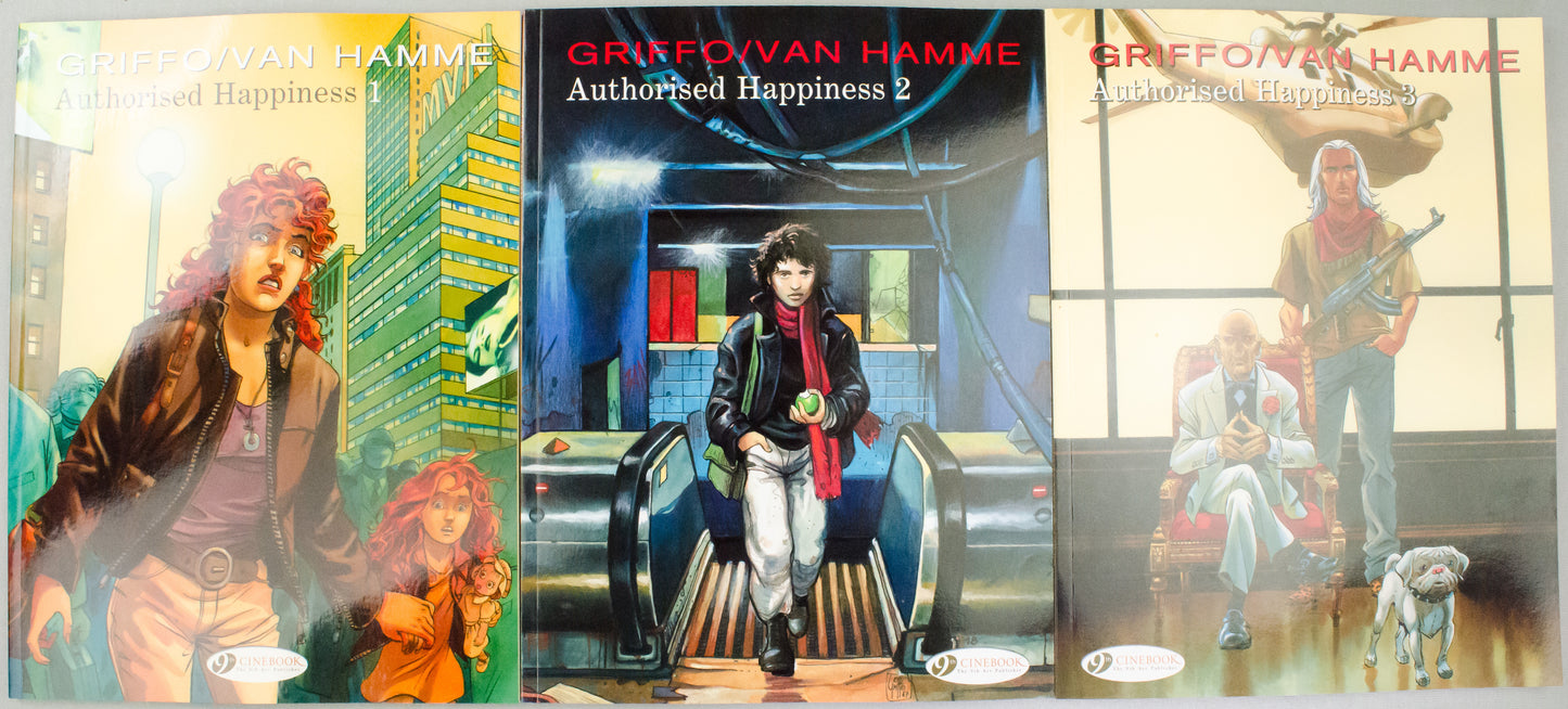 Authorised Happiness Volumes 1-3 Van Hamme Comic Books - UK Cinebook Paperback Editions FULL SET