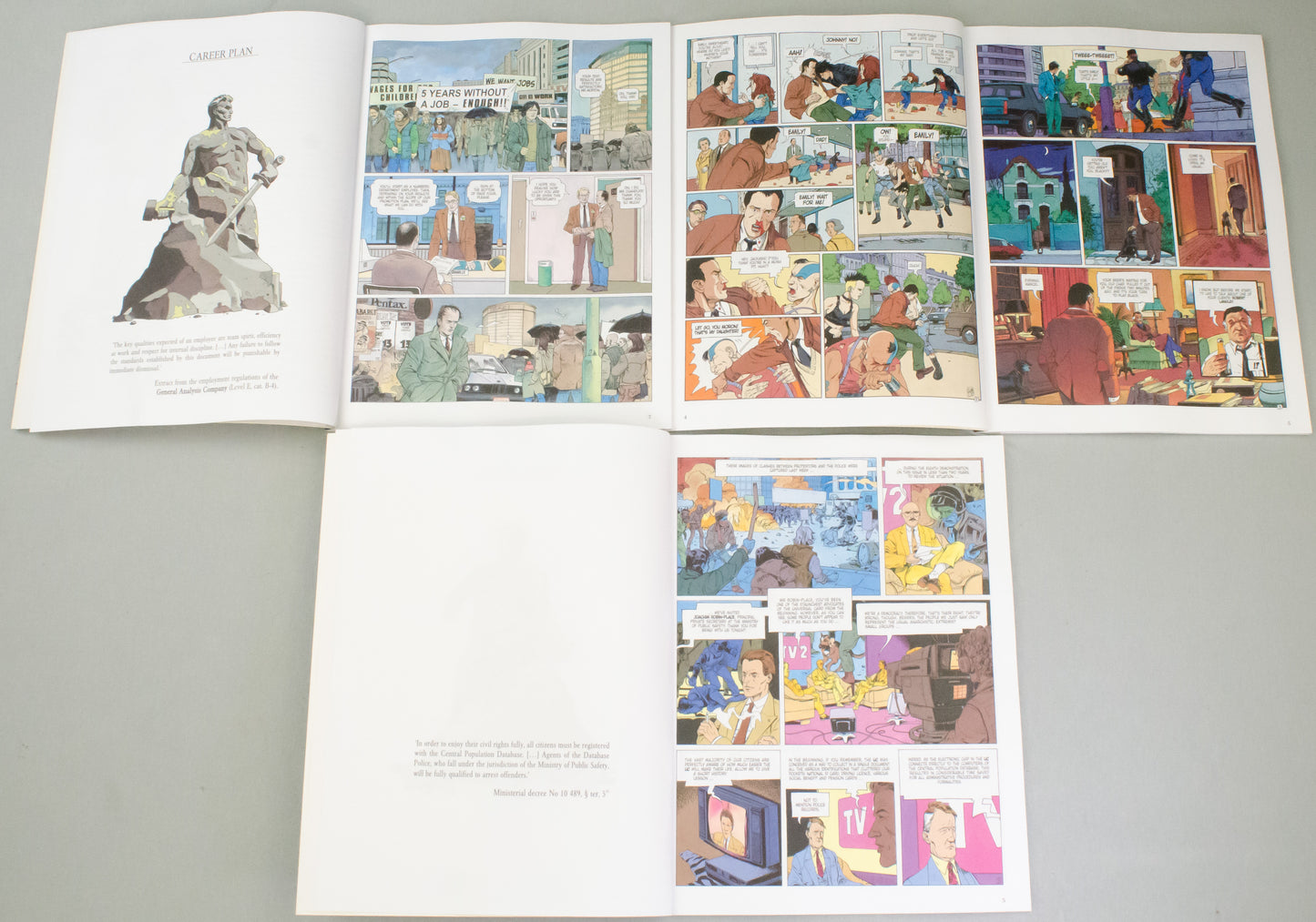 Authorised Happiness Volumes 1-3 Van Hamme Comic Books - UK Cinebook Paperback Editions FULL SET